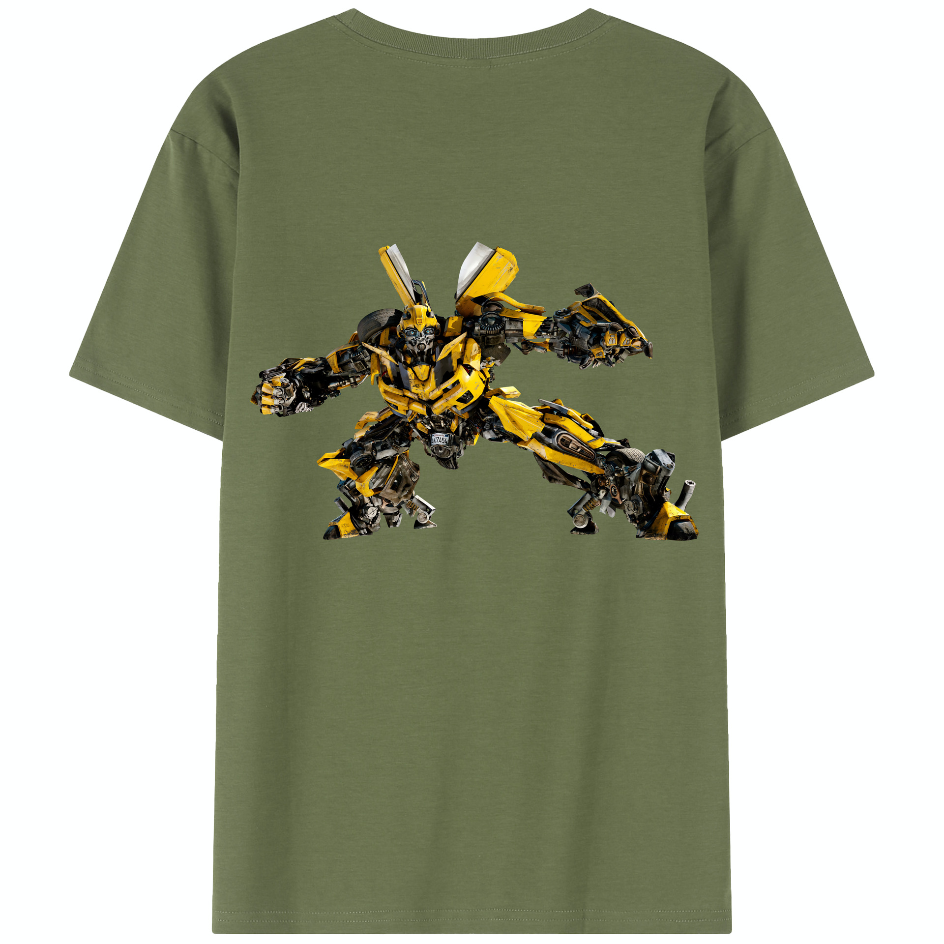 （画像用） Transformers トランスフォーマー 綿100％半袖Tシャツ（背面プリント）